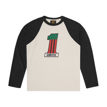 NUMBER 1 RAGLAN LS [BLACK]