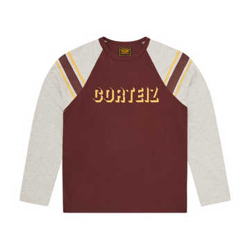 97 HEAVYWEIGHT RAGLAN LS [BURGUNDY]
