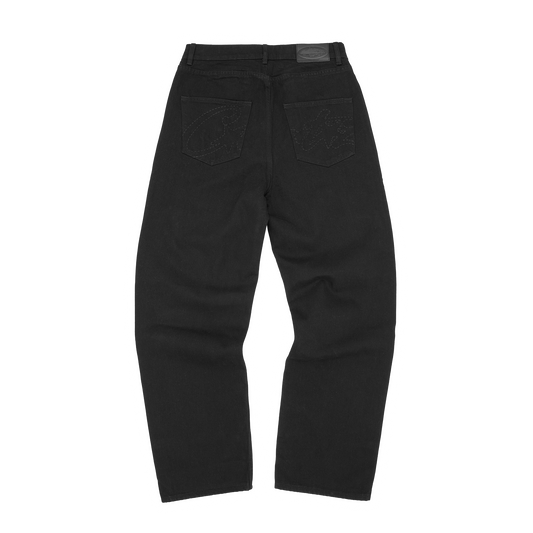 ALLSTARZ BAGGY JEANS [TRIPLE BLACK]