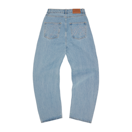 ALLSTARZ BAGGY JEANS [WASHED BLUE]