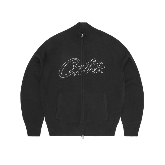 ALLSTARZ KNIT ZIP UP [BLACK]