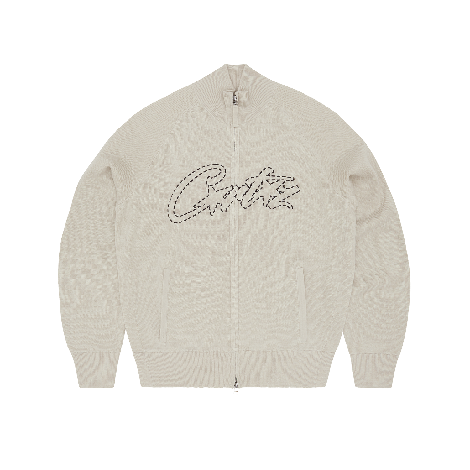 ALLSTARZ KNIT ZIP UP [BONE]