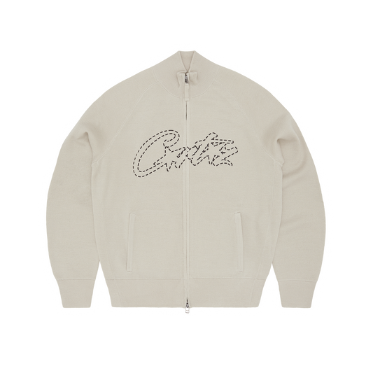 ALLSTARZ KNIT ZIP UP [BONE]