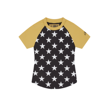 STAR BABY TOP [BLACK & YELLOW]