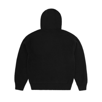 3M COLLEGE KNIT ZIP HOODIE  [BLACK]
