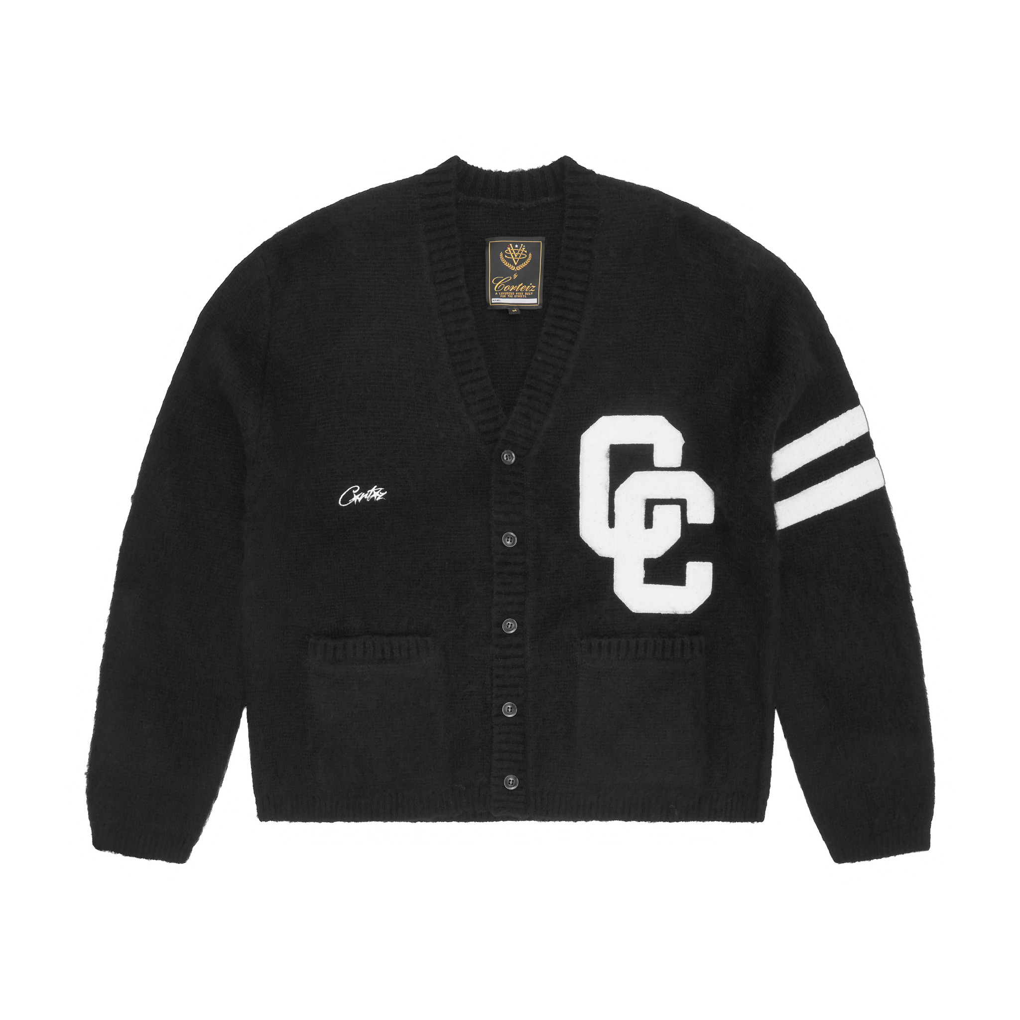 COLLEGE CARDIGAN [BLACK]