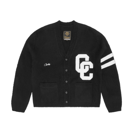 COLLEGE CARDIGAN [BLACK]