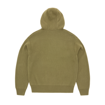 3M COLLEGE KNIT ZIP HOODIE [OLIVE]