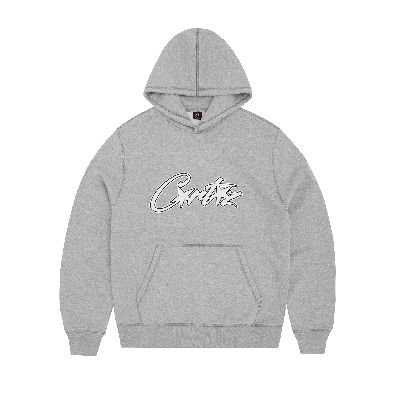 SATIN APPLIQUE ALLSTARZ HOODIE [GREY]