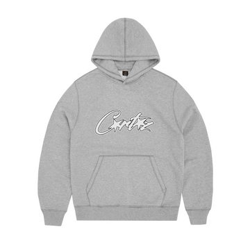 SATIN APPLIQUE ALLSTARZ HOODIE [GREY]