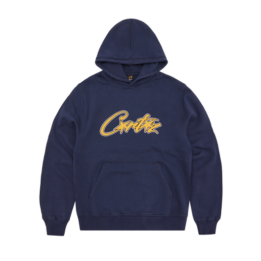SATIN APPLIQUE ALLSTARZ HOODIE [NAVY]