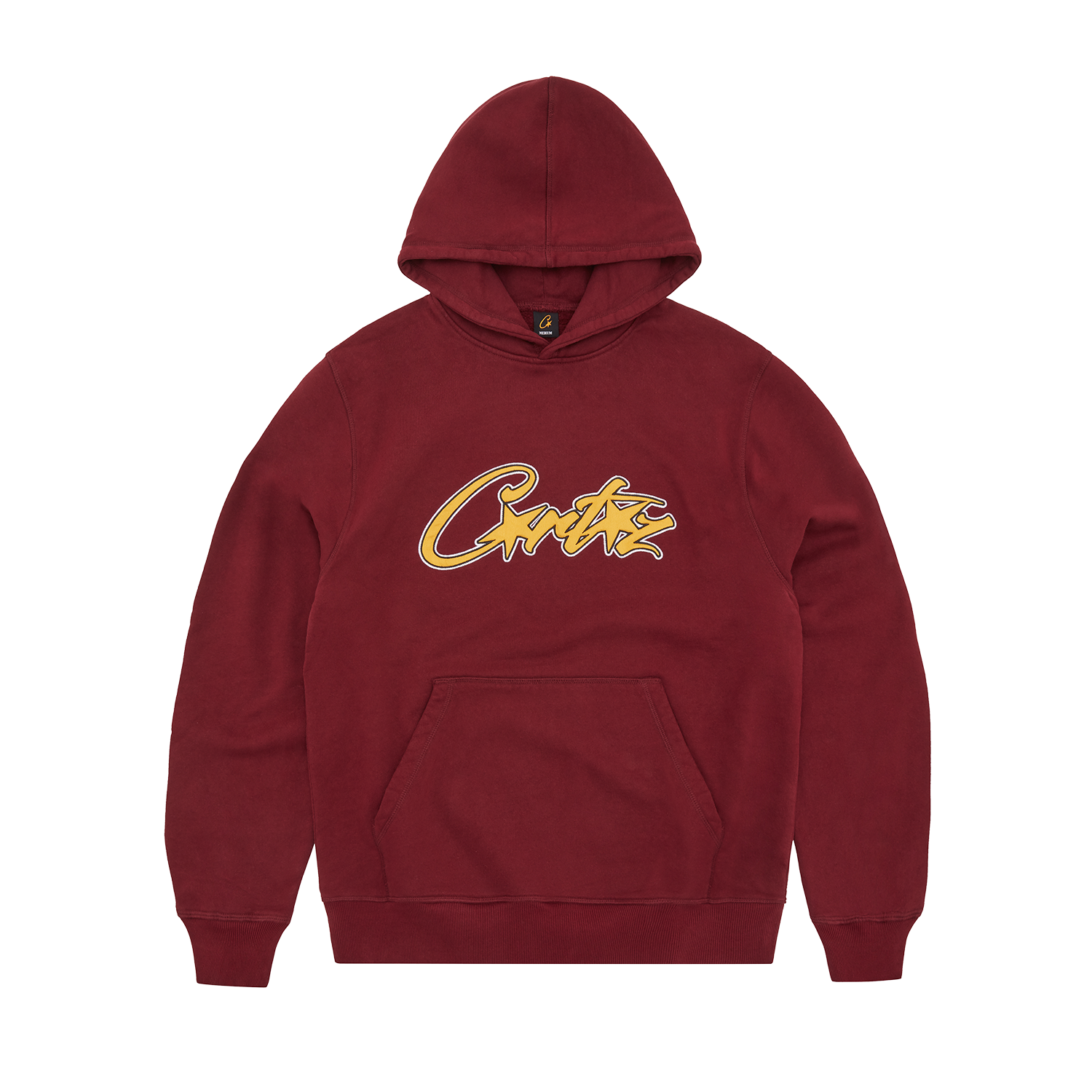 SATIN APPLIQUE ALLSTARZ HOODIE [MAROON]