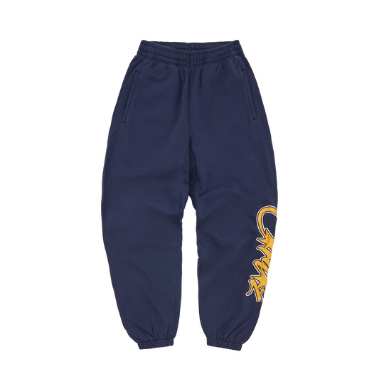SATIN APPLIQUE ALLSTARZ JOGGERS [NAVY]