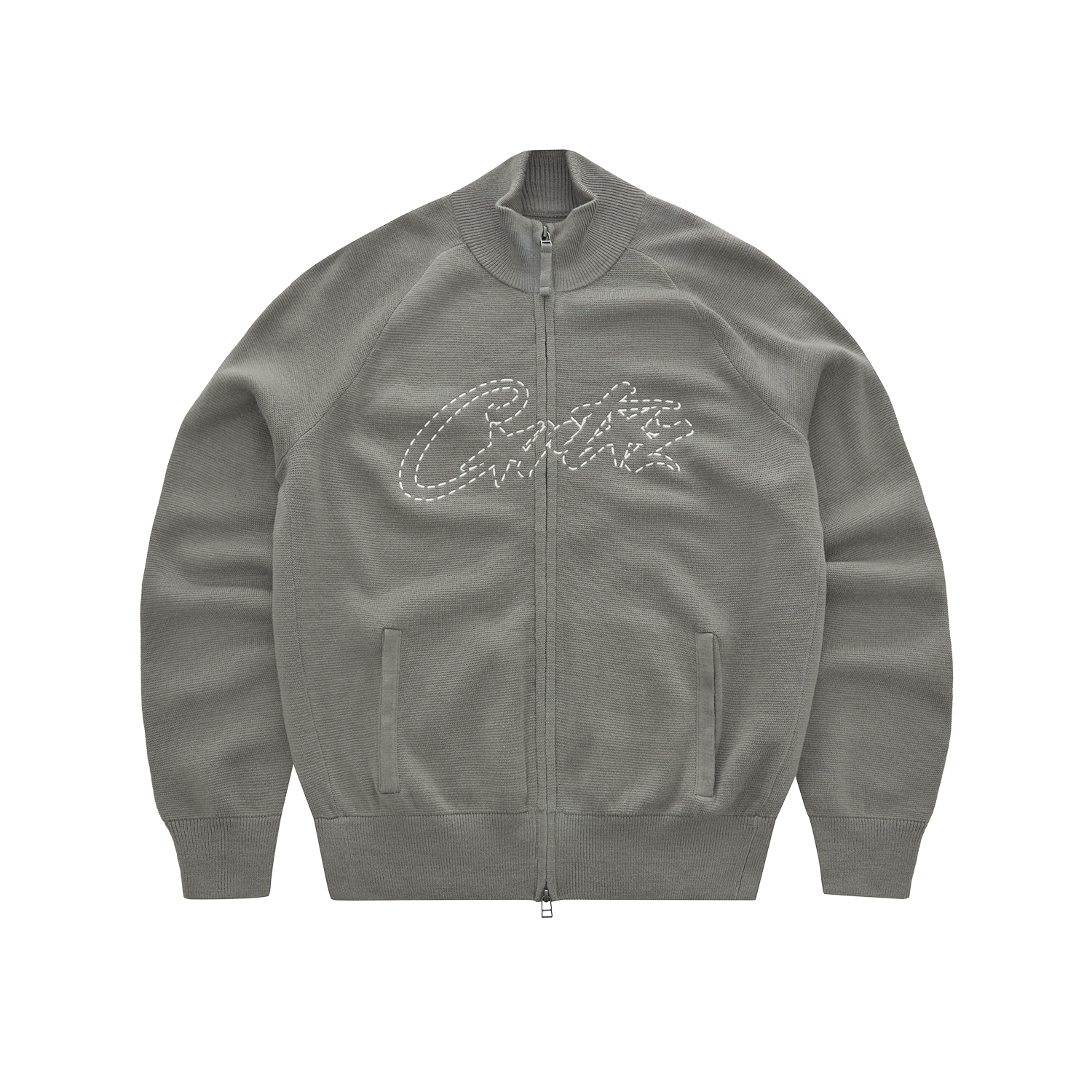 ALLSTARZ KNIT ZIP UP [GULLY GREY]