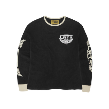 GASOLINA WAFFLE LONGSLEEVE [BLACK]