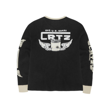 GASOLINA WAFFLE LONGSLEEVE [BLACK]