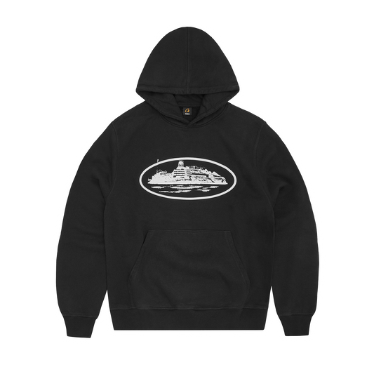 ALCATRAZ HOODIE [BLACK & WHITE]