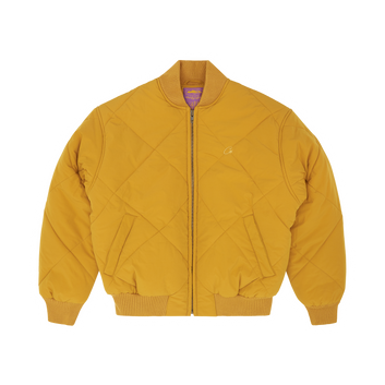 OLDE ENGLISH QUILTED BOMBER JACKET [YELLOW]