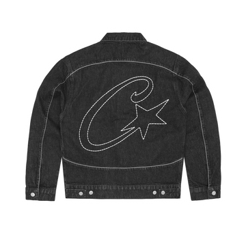 C-STAR STITCH-DOWN DENIM JACKET [BLACK]