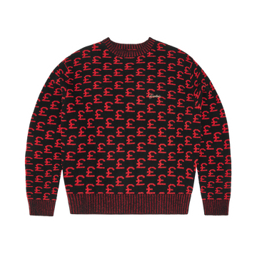 GBP JACQUARD KNIT SWEATER [BLACK]