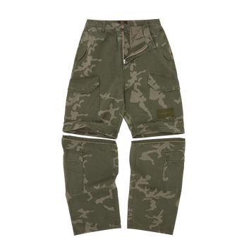 GUERILLAZ CONVERTIBLE PANT [GREEN CAMO]
