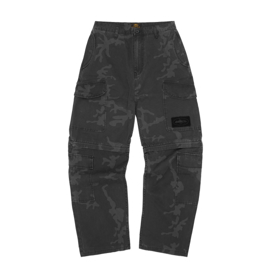GUERILLAZ CONVERTIBLE PANT [BLACK CAMO]