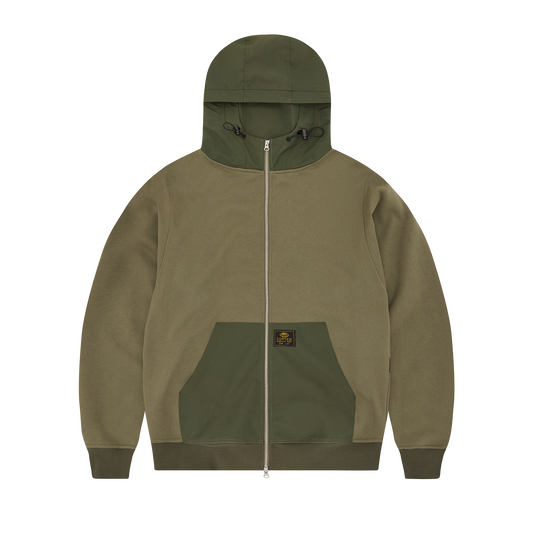 GUERILLAZ RIPSTOP ZIP HOODIE [OLIVE]