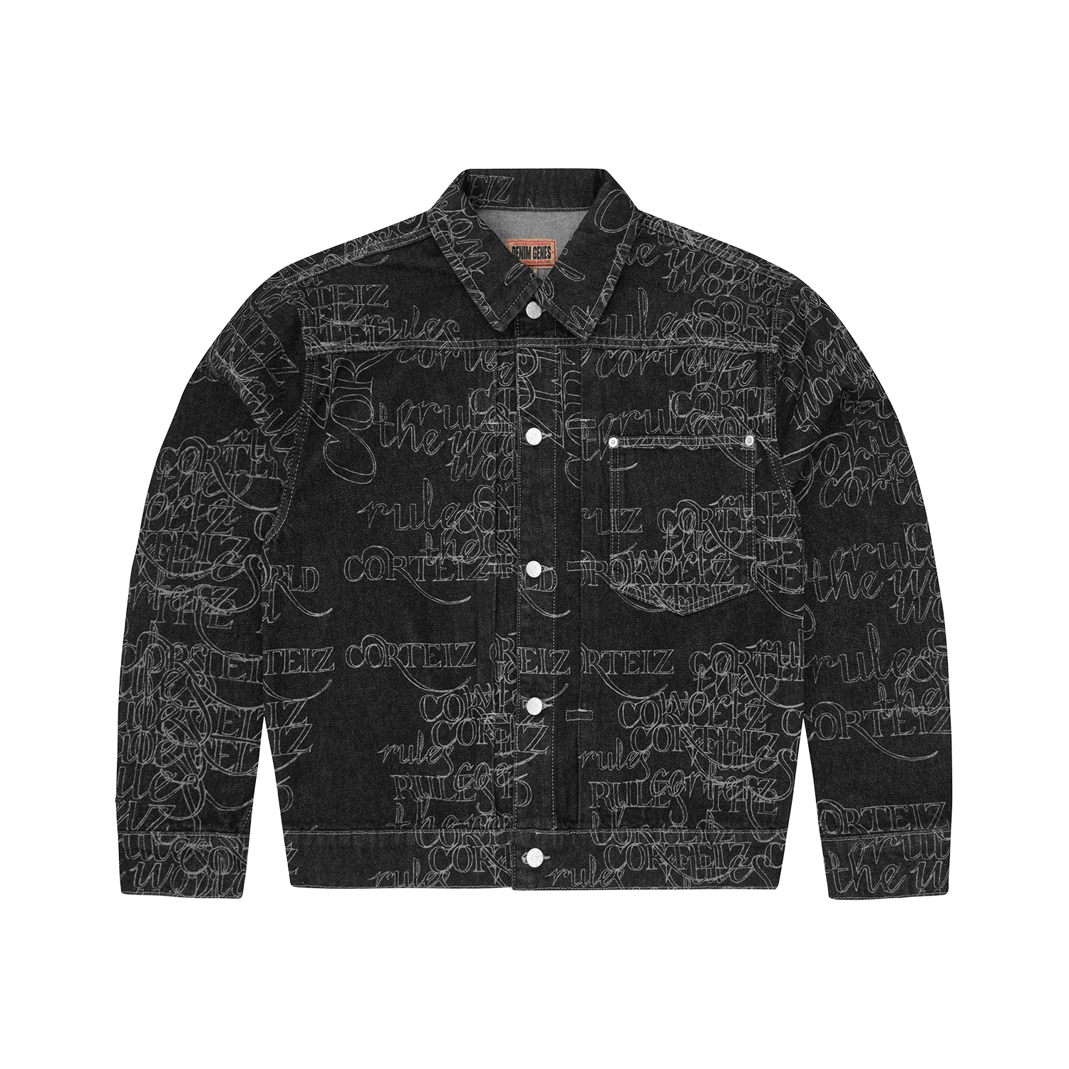 HANDWRITTEN DENIM JACKET [BLACK]
