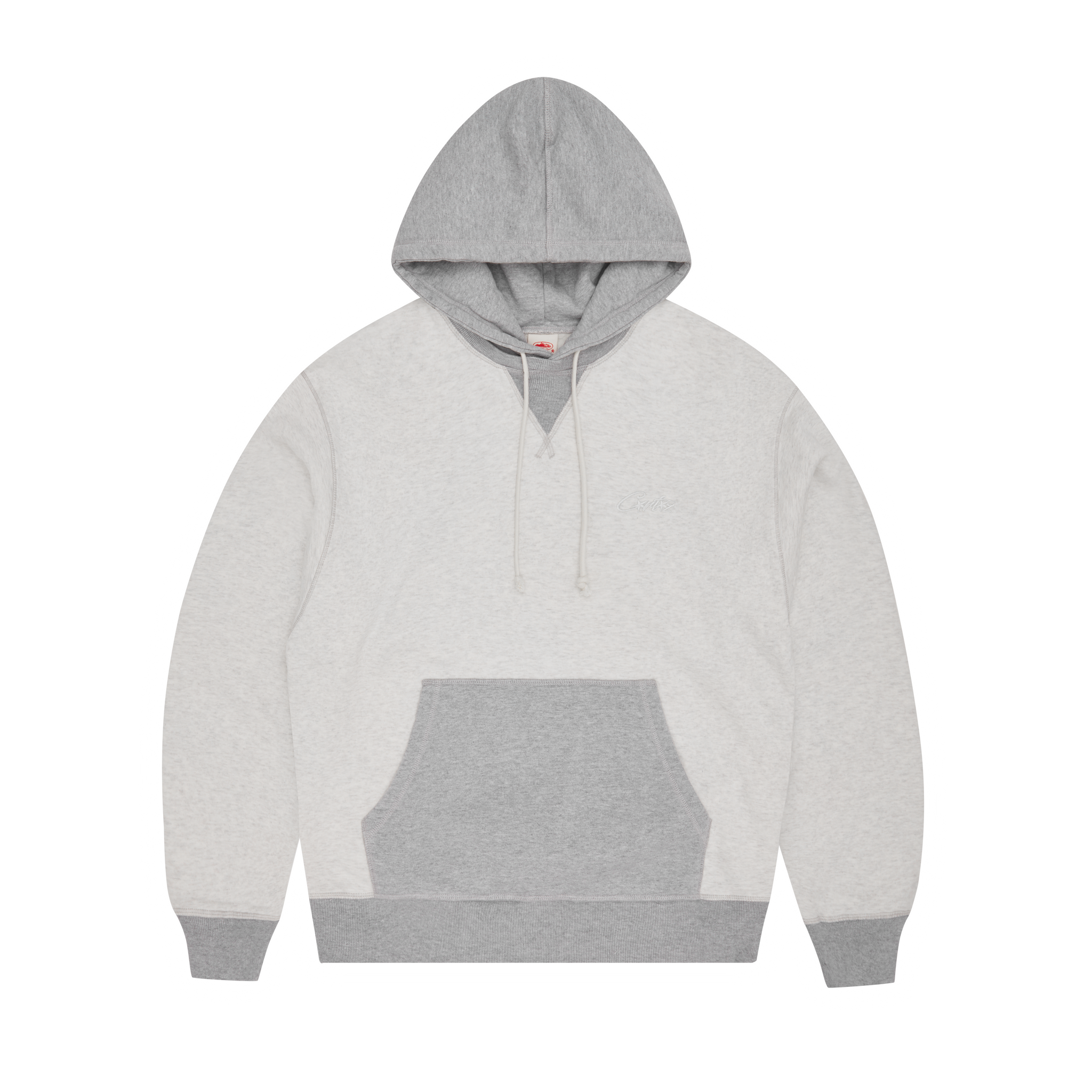 HMP CONTRAST PANEL HOODIE [HEATHER GREY]