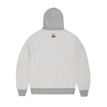 HMP CONTRAST PANEL HOODIE [HEATHER GREY]