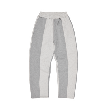 HMP CONTRAST PANEL OPEN HEM SWEATPANT [HEATHER GREY]