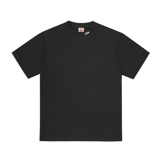 HMP PANEL MOCK TEE [BLACK]