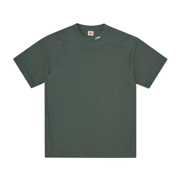 HMP PANEL MOCK TEE [FOREST GREEN]