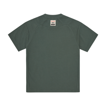 HMP PANEL MOCK TEE [FOREST GREEN]