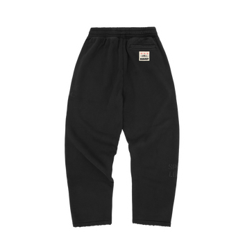 HMP STENCIL OPEN HEM SWEATPANT [BLACK OVERDYE]