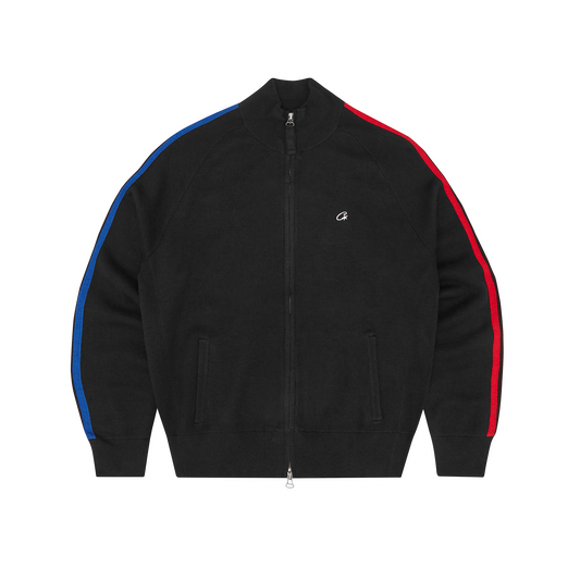 VVS KNIT ZIP UP [BLACK / RED / BLUE]