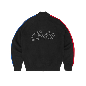 VVS KNIT ZIP UP [BLACK / RED / BLUE]