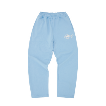 ISLAND PUFF PRINT OPEN HEM SWEATPANT [BABY BLUE]