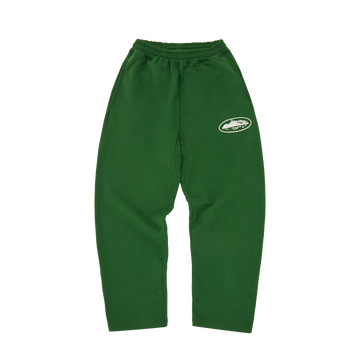 ISLAND PUFF PRINT OPEN HEM SWEATPANT [GREEN]