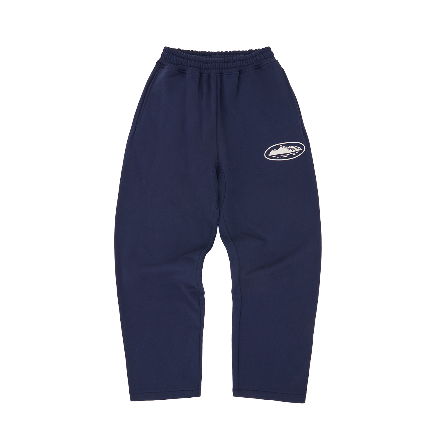 ISLAND PUFF PRINT OPEN HEM SWEATPANT [NAVY]