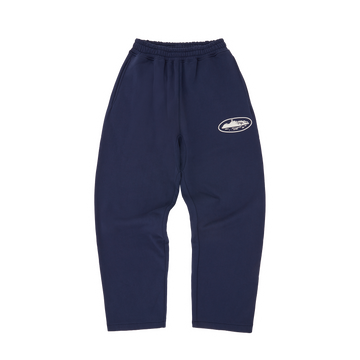 ISLAND PUFF PRINT OPEN HEM SWEATPANT [NAVY]