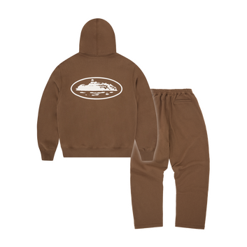 ISLAND PUFF PRINT TRACKSUIT [BROWN]