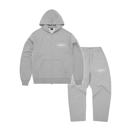 ISLAND PUFF PRINT TRACKSUIT [HEATHER GREY]