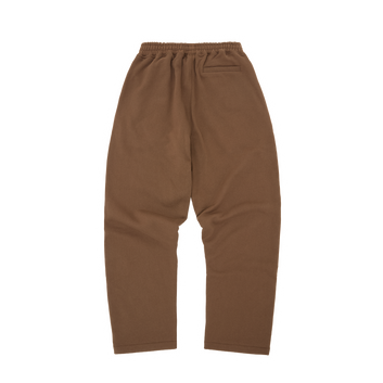 ISLAND PUFF PRINT OPEN HEM SWEATPANT [BROWN]