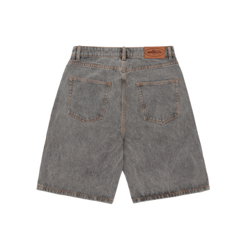 ISLAND BAGGY DENIM SHORT [LIGHT GREY]