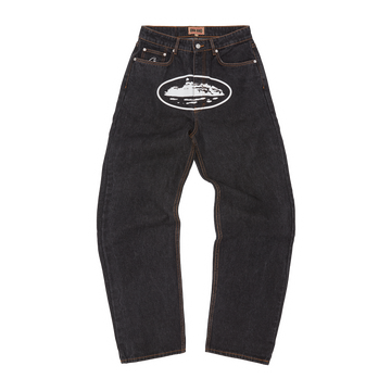 ISLAND BAGGY JEANS [WASHED BLACK]