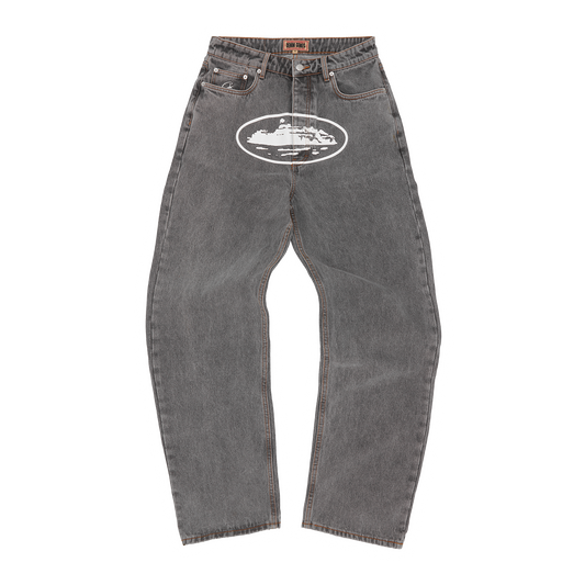 ISLAND BAGGY JEANS [LIGHT GREY]