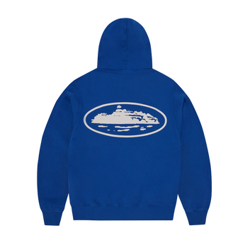 ISLAND PUFF PRINT ZIP HOODIE [WASHED ROYAL]