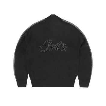 VVS KNIT ZIP UP [BLACK & GREY]