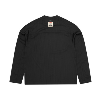 L/S HMP MESH PANEL JERSEY [BLACK]